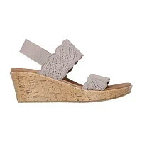 Skechers Womens Beverlee Timeless Touch Wedge Sandals