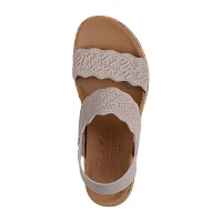 Skechers Womens Beverlee Timeless Touch Wedge Sandals