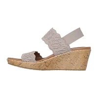 Skechers Womens Beverlee Timeless Touch Wedge Sandals