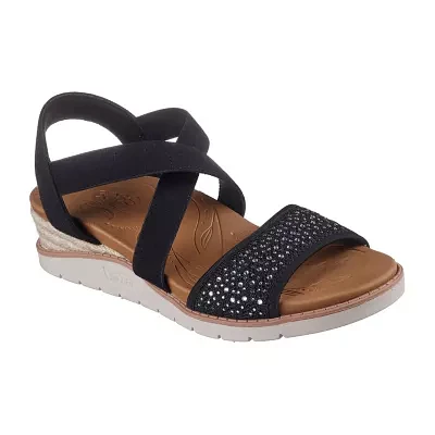 Skechers Bobs Womens Arch Fit Beach Kiss Strap Sandals