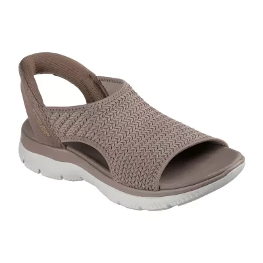 Skechers Womens Summits Sweetly Evolved Slingback Strap Flat Sandals