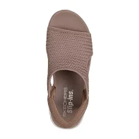 Skechers Womens Summits Sweetly Evolved Slingback Strap Flat Sandals
