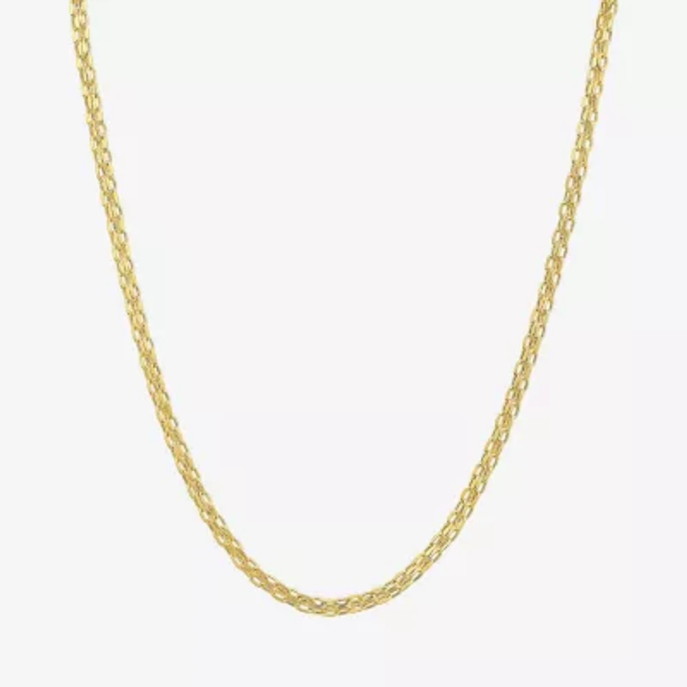 Womens 14K Gold 16 Inch Fashion Chain Necklace