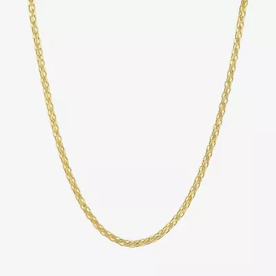 Womens 14K Gold 16 Inch Fashion Chain Necklace