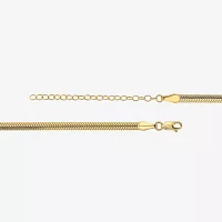 14K Gold 18 Inch Hollow Snake Chain Necklace