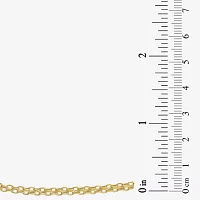 10K Gold 18 Inch Hollow Fashion Chain Necklace