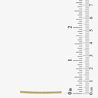 Womens 14K Gold 18 Inch Popcorn Chain Necklace