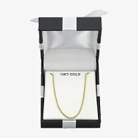 Womens 14K Gold 18 Inch Popcorn Chain Necklace