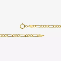 Made in Italy 10K Gold Inch Hollow Figaro Chain Necklace