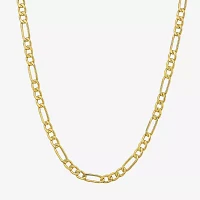 Made in Italy 10K Gold Inch Hollow Figaro Chain Necklace