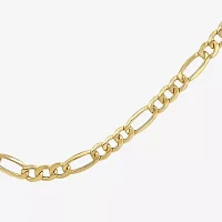 Made in Italy 10K Gold Inch Hollow Figaro Chain Necklace