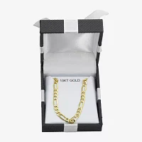 Made in Italy 10K Gold Inch Hollow Figaro Chain Necklace