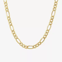 Made in Italy 10K Gold 20 Inch Hollow Figaro Chain Necklace