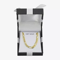 Made in Italy 10K Gold 20 Inch Hollow Figaro Chain Necklace