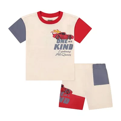 Toddler Boys 2-pc. Cars Short Set