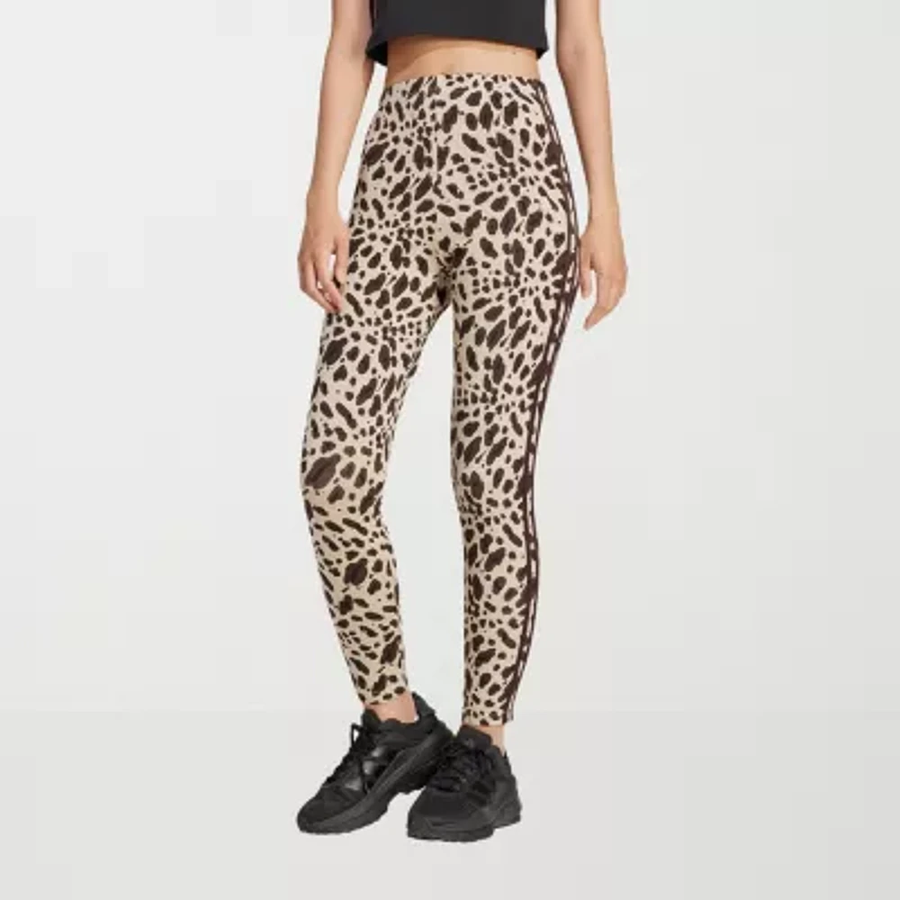 adidas Essentials 3 Stripe Animal Print Legging