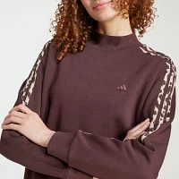 adidas Essentials 3 Stripes Animal Print Sweatshirt