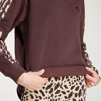 adidas Essentials 3 Stripes Animal Print Sweatshirt