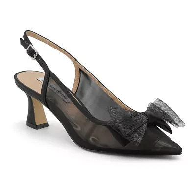 Charles David Womens Arina Pointed Closed Toe Flared Heel Pumps