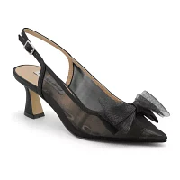 Charles David Womens Arina Pointed Closed Toe Flared Heel Pumps