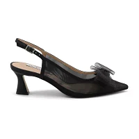 Charles David Womens Arina Pointed Closed Toe Flared Heel Pumps