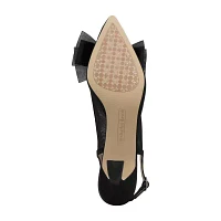 Charles David Womens Arina Pointed Closed Toe Flared Heel Pumps