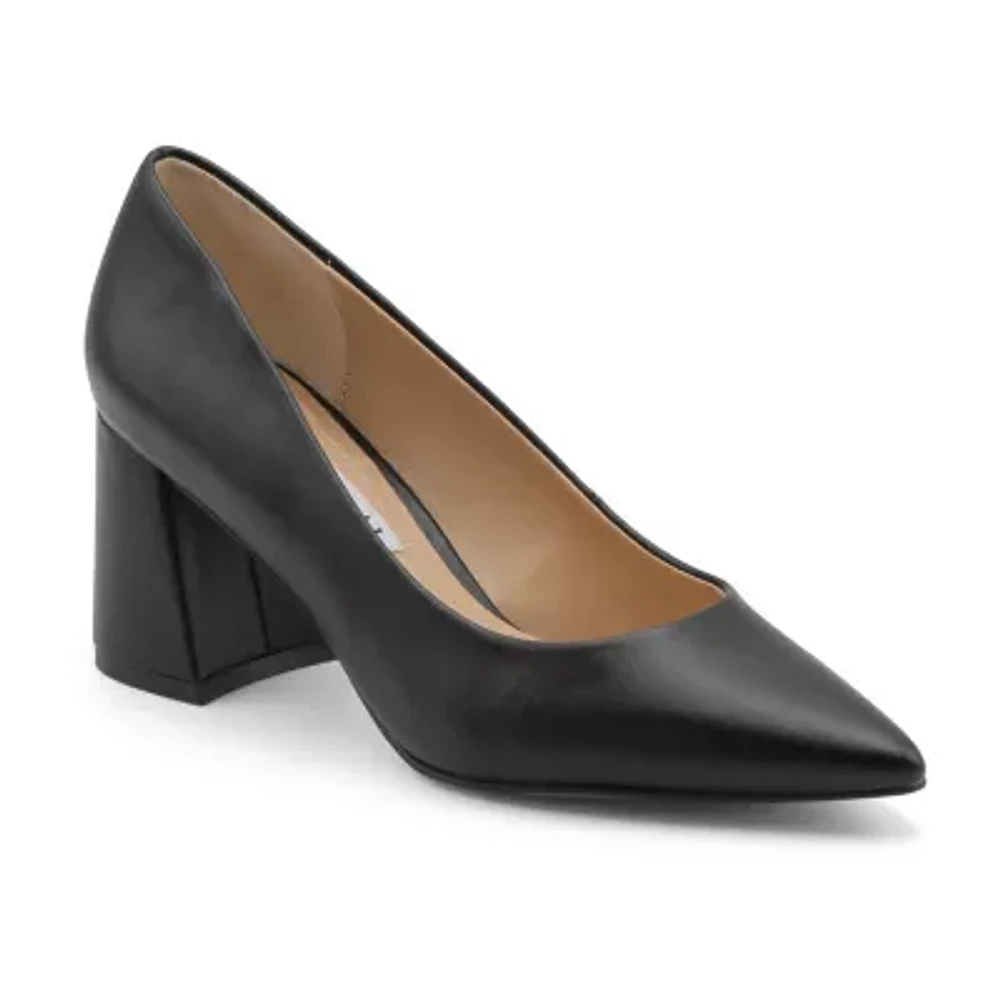 Charles David Womens Ayra Pointed Toe Block Heel Pumps