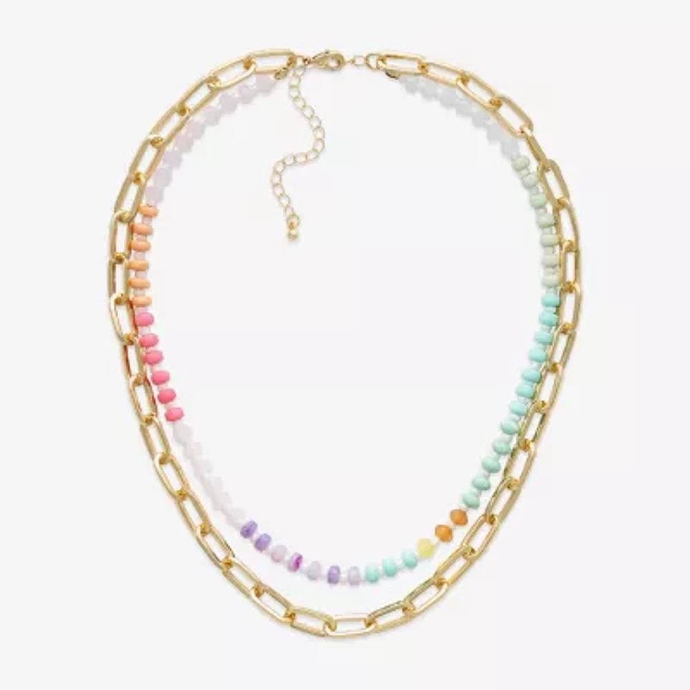 Bijoux Bar Gold Tone Gold Tone Strand Necklace