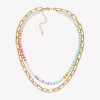 Bijoux Bar Gold Tone Gold Tone Strand Necklace
