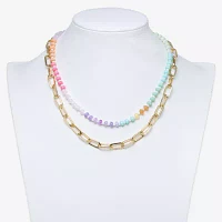 Bijoux Bar Gold Tone Gold Tone Strand Necklace