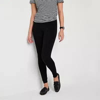 Mixit Knit Womens Mid Rise 28 1/2" Full Length Leggings