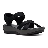 Clarks Womens Arla Daisy Wedge Sandals