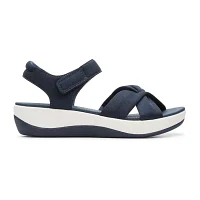 Clarks Womens Arla Daisy Wedge Sandals