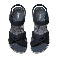 Clarks Womens Arla Daisy Wedge Sandals