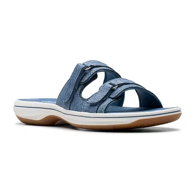 Clarks Womens Breeze Piper Slide Sandals