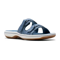 Clarks Womens Breeze Piper Slide Sandals