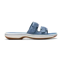 Clarks Womens Breeze Piper Slide Sandals