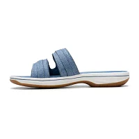 Clarks Womens Breeze Piper Slide Sandals
