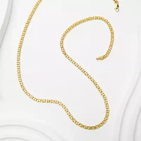 10K Gold 18 Inch Hollow Fashion Chain Necklace