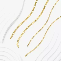 Made in Italy 10K Gold Inch Hollow Figaro Chain Necklace