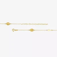 Womens 16 Inch 14K Gold Link Necklace