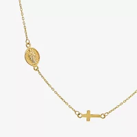 Womens 16 Inch 14K Gold Link Necklace