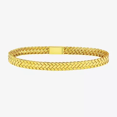 10K Gold 7.5 Inch Solid Link Bracelet