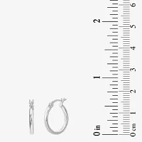 Sterling Silver Round 4 Pair Earring Set