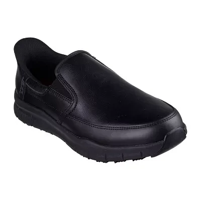 Skechers Mens Nampa Broxtin Work Shoes Wide Width