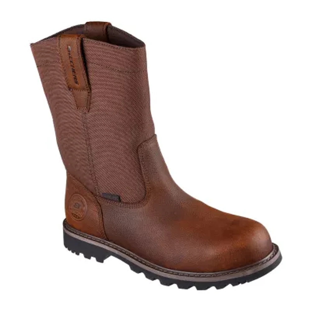 Skechers Mens Longrider Highland Hill Slip Resistant Flat Heel Work Boots
