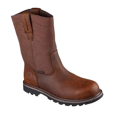 Skechers Mens Longrider Highland Hill Slip Resistant Flat Heel Work Boots