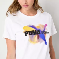 PUMA Womens Crew Neck Short Sleeve T-Shirt