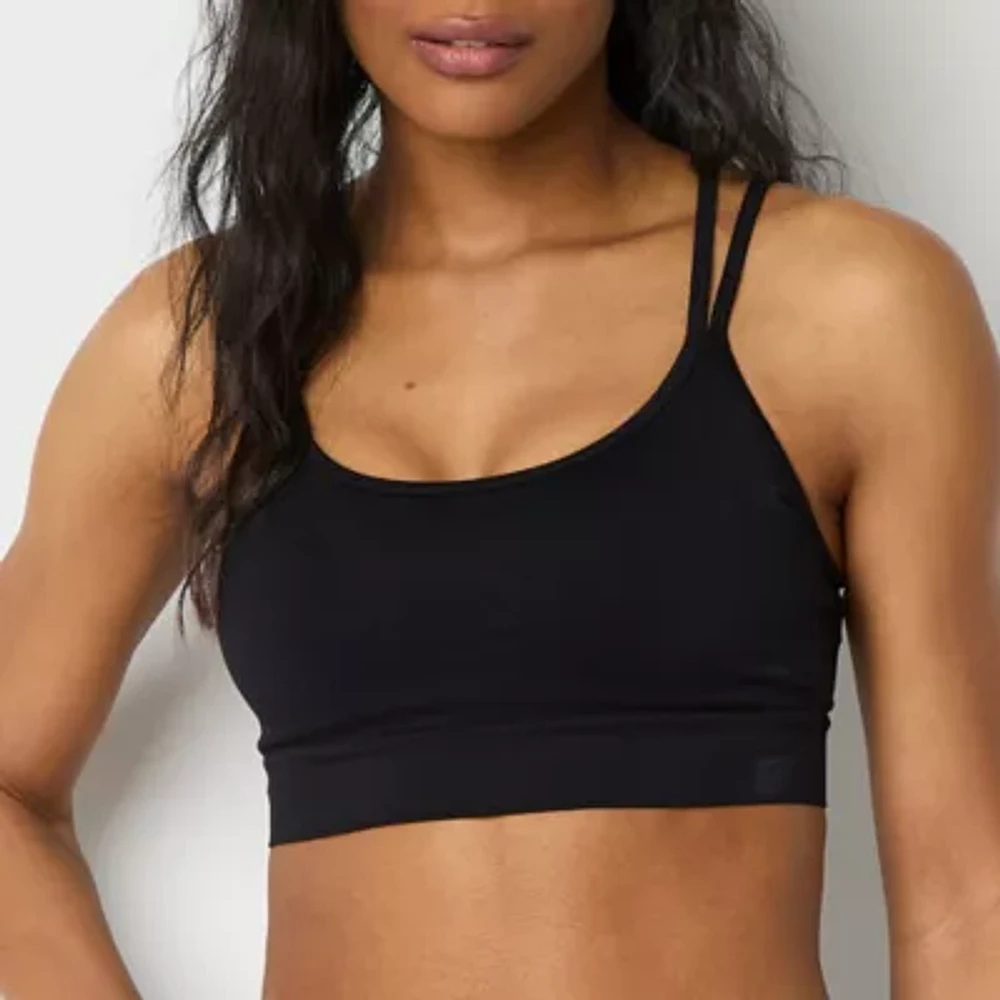 Xersion Light Support Seamless Strappy Back Sports Bra