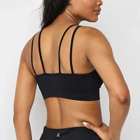 Xersion Light Support Seamless Strappy Back Sports Bra